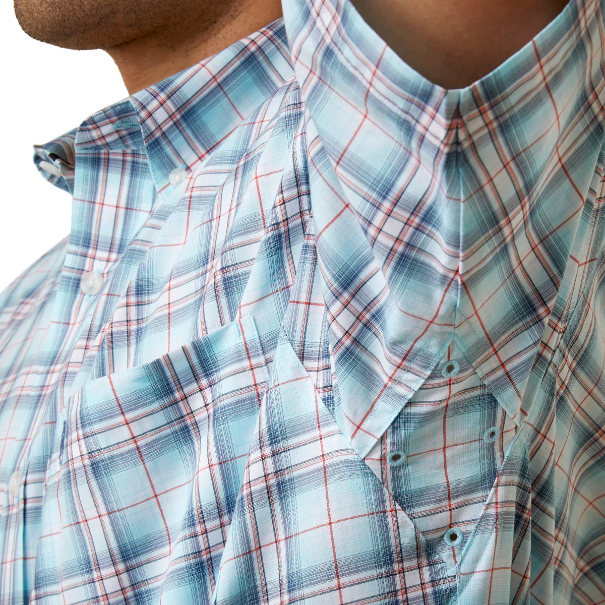 Ariat Men's Pro Series Osiel Classic Fit SS Shirt - White