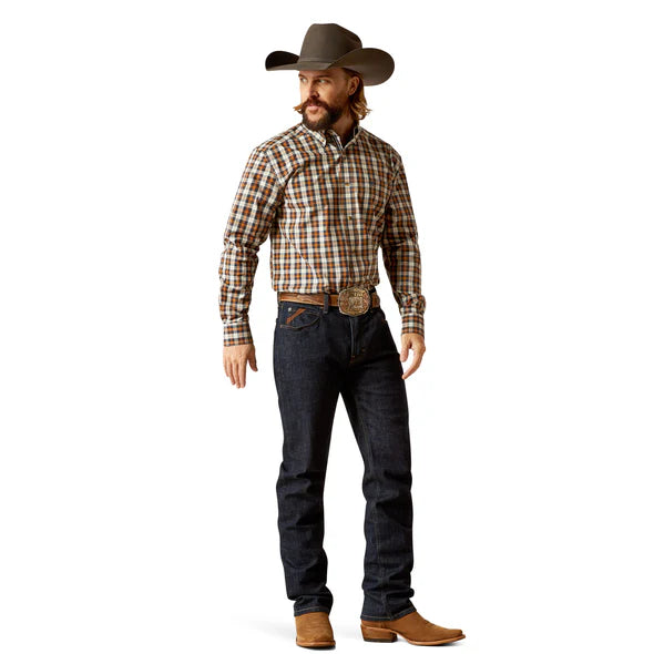 Ariat Men's Pro Series Thomas Long Sleeve Shirt - Dark Blue