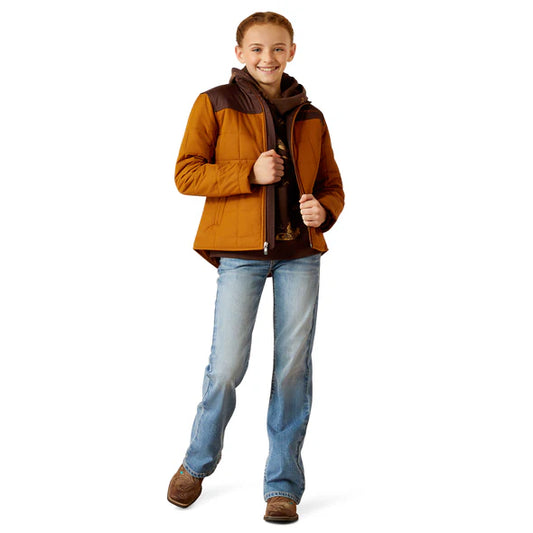 Ariat Kids Crius Jacket - Chestnut Horse/Chocolate Plum