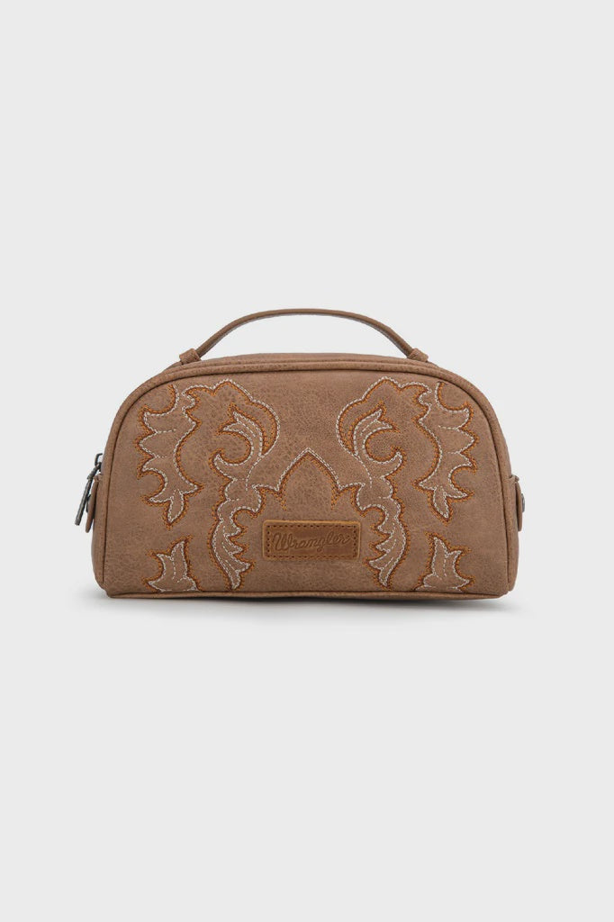 Wrangler Embroidered Cosmetic Bag