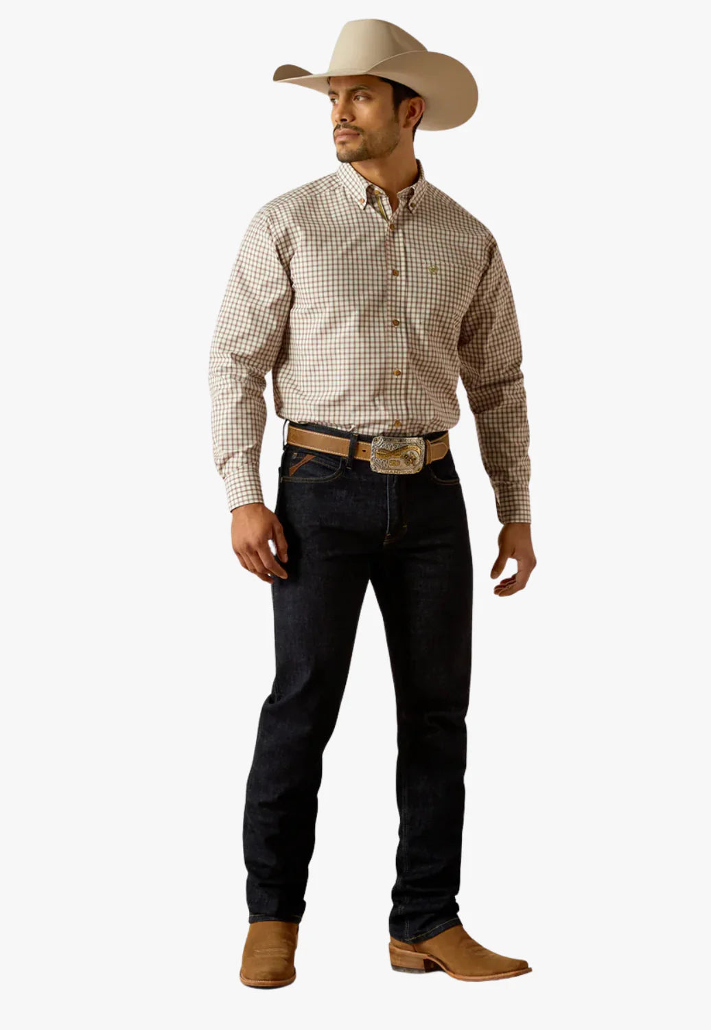 Ariat Men's Pro Series Sultan Long Sleeve Shirt - Off White