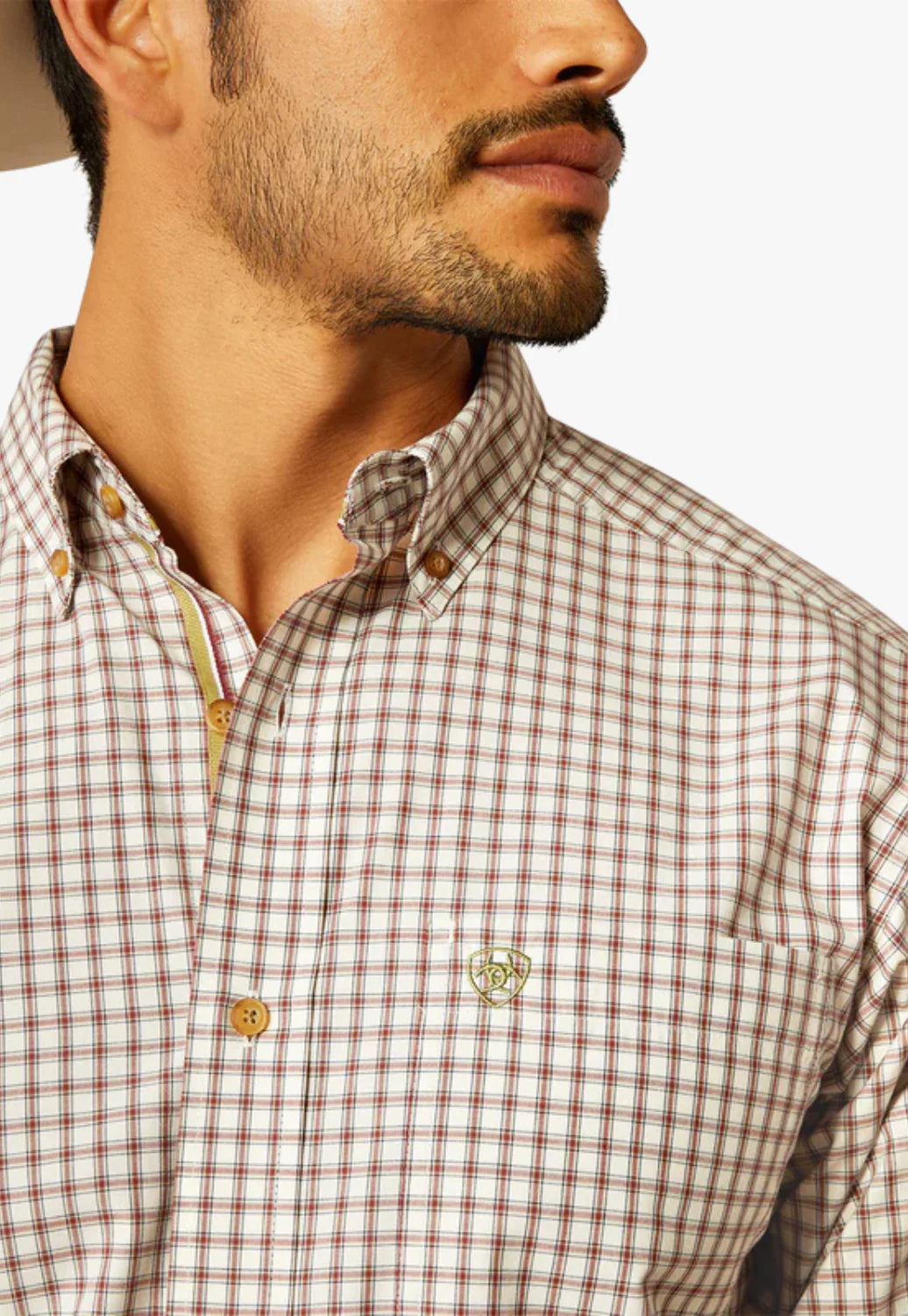 Ariat Men's Pro Series Sultan Long Sleeve Shirt - Off White