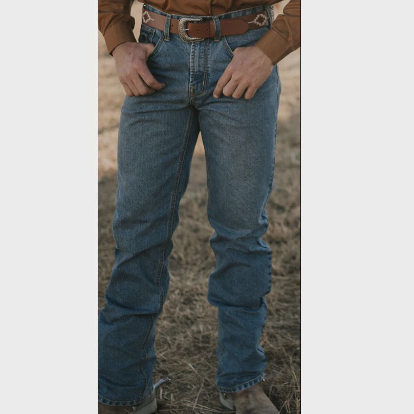 Mens Angus Relaxed Straight Leg Jean