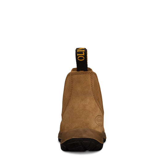 Oliver Elastic Sided Boot - Beige Suede