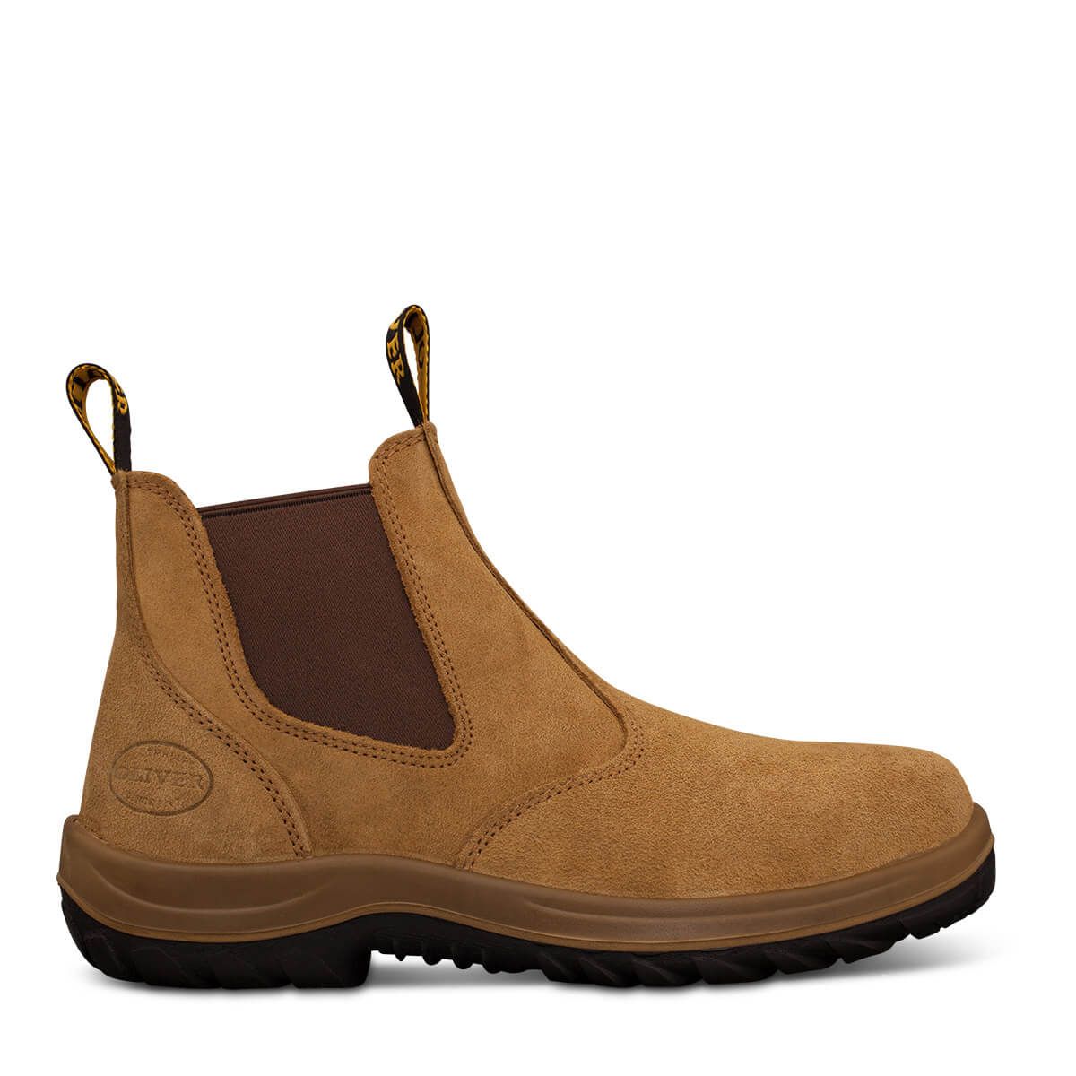 Oliver Elastic Sided Boot - Beige Suede