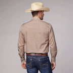 Roper Men's Amarillo Sedona Sunset Collection Shirt - Rust