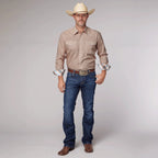 Roper Men's Amarillo Sedona Sunset Collection Shirt - Rust