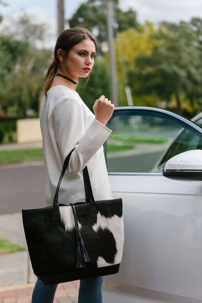 'Portugal' Shopper Cowhide Tote