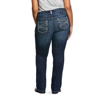 R.E.A.L. Mid Rise Stretch Entwined Boot Cut - Marine