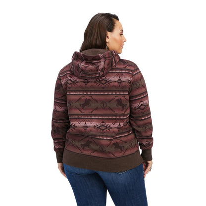 REAL Allover Print Hoodie - Old West Serape Print