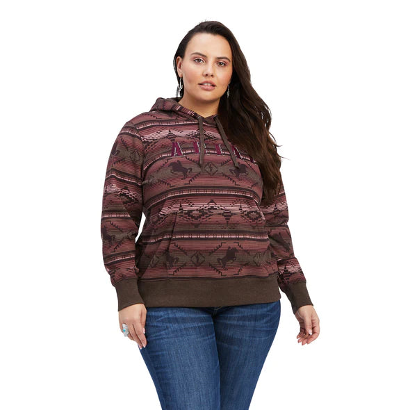 REAL Allover Print Hoodie - Old West Serape Print