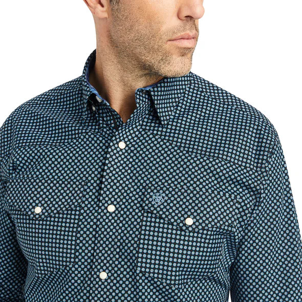 Ariat Relentless Sensational Stretch Classic Fit Snap Shirt - Black