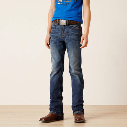 Ariat Boy's Jeans B4 Dennis Relaxed Boot Cut - Denali