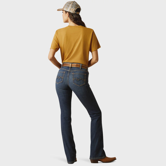 Ariat R.E.A.L. Perfect Rise Desiree Boot Cut Jean - Midnight