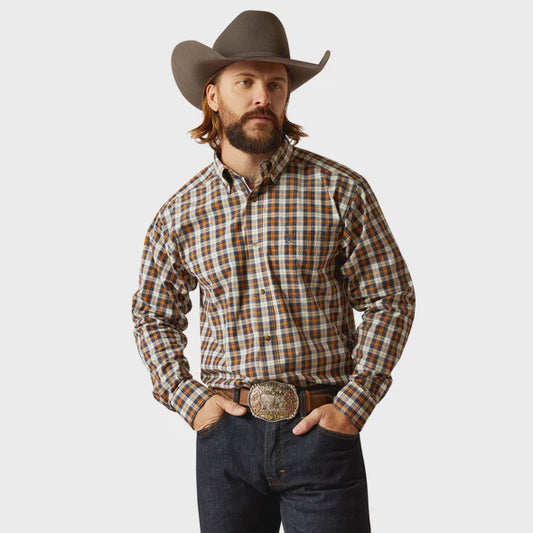 Ariat Men's Pro Series Thomas Long Sleeve Shirt - Dark Blue