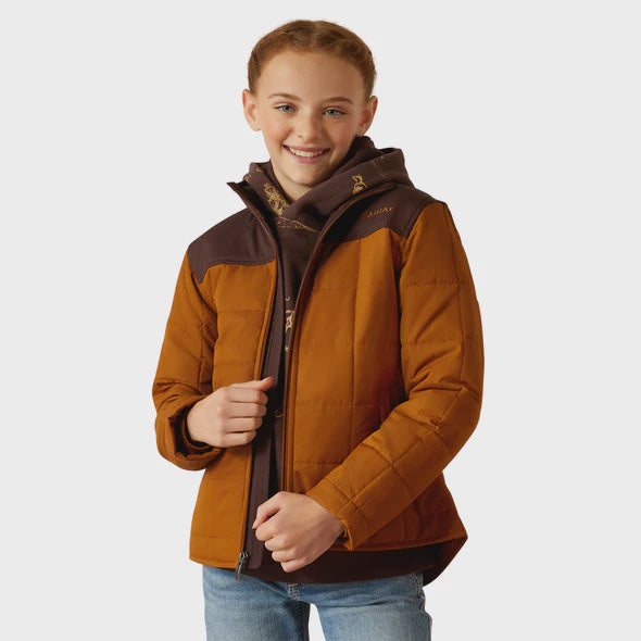 Ariat Kids Crius Jacket - Chestnut Horse/Chocolate Plum