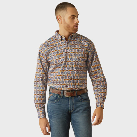 Ariat Men's Tennessee Classic Fit Shirt - Blue