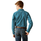 Ariat Boys Petey Classic Fit Shirt - Dark Teal