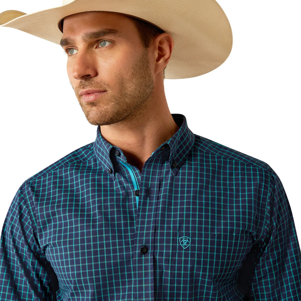 Ariat Men's Pro Series Johan Fitted Shirt - Navy
