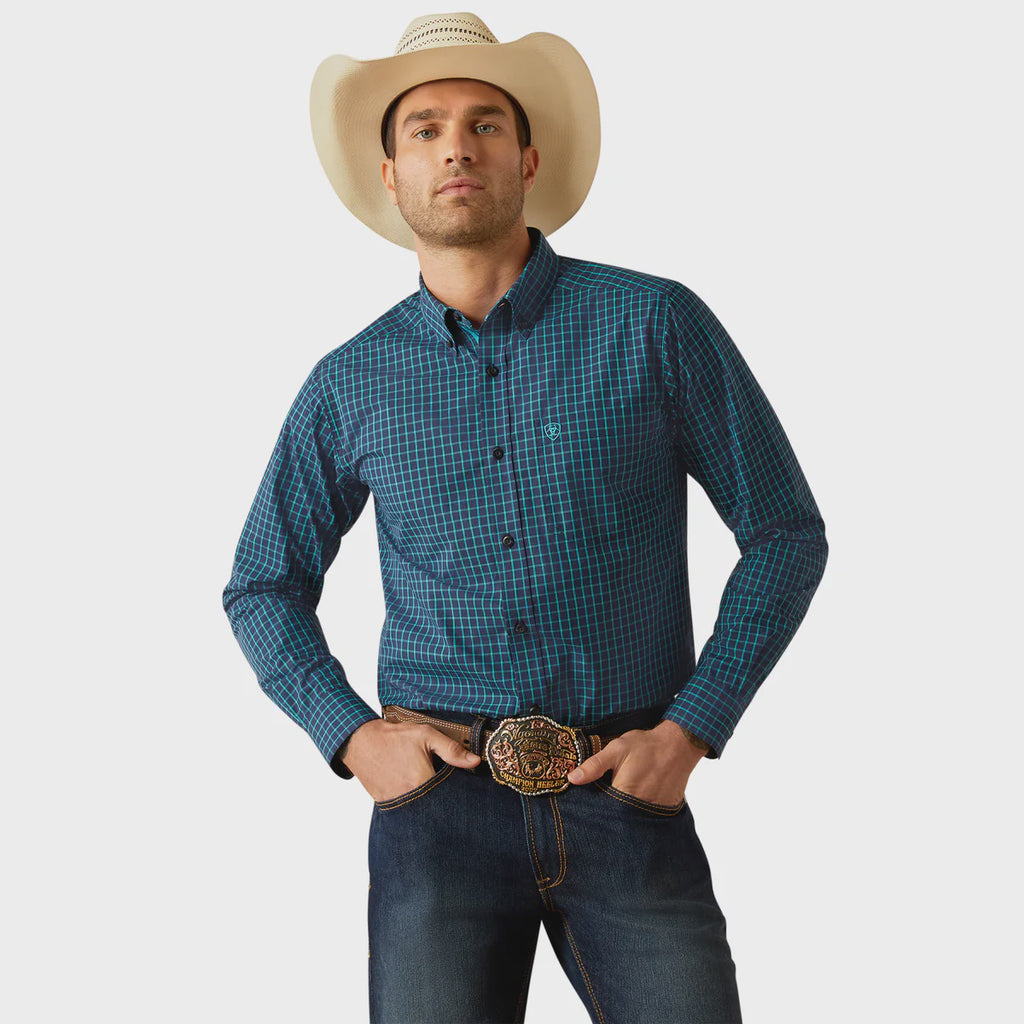 Ariat Men's Pro Series Johan Fitted Shirt - Navy