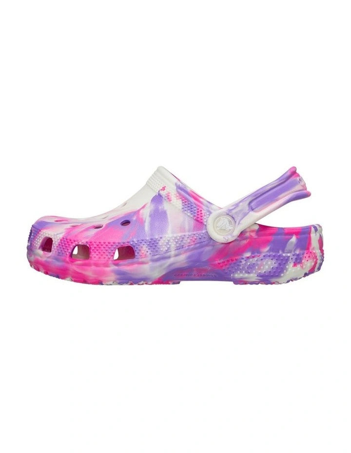 Crocs - Kids Classic Marbled Glow in the Dark Clogs