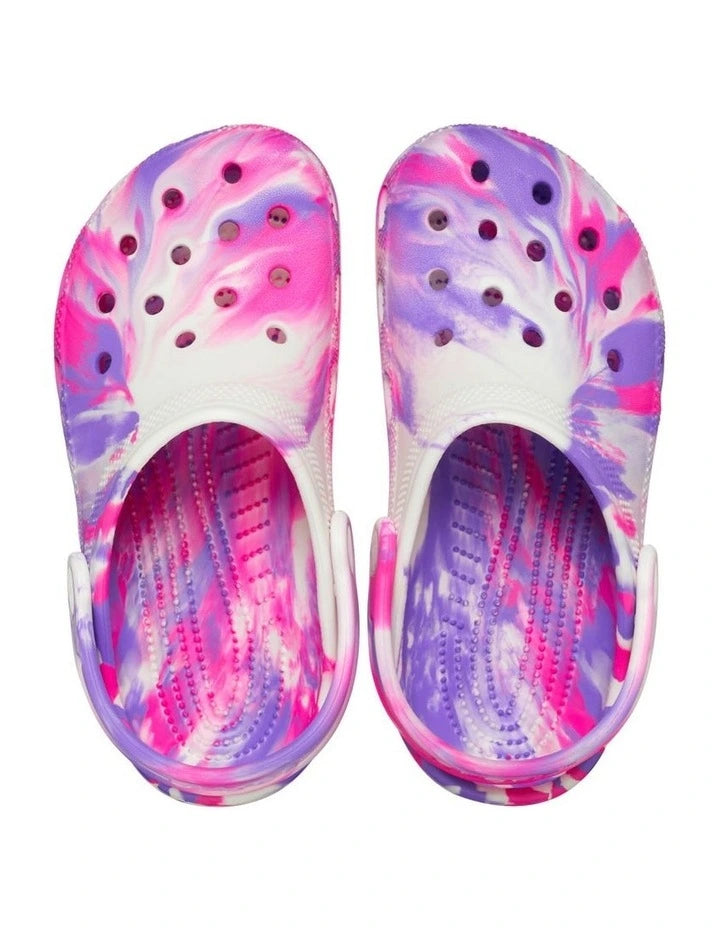 Crocs - Kids Classic Marbled Glow in the Dark Clogs