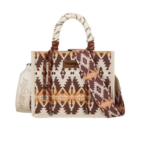 Southwestern Rope Handle Bag