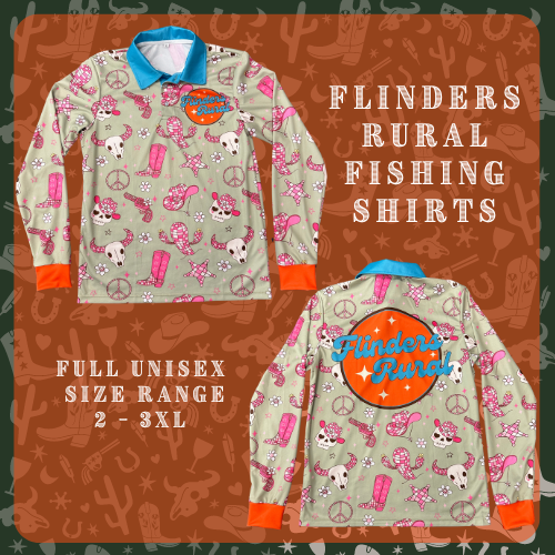 Flinders Rural Fishing Shirt - Skull