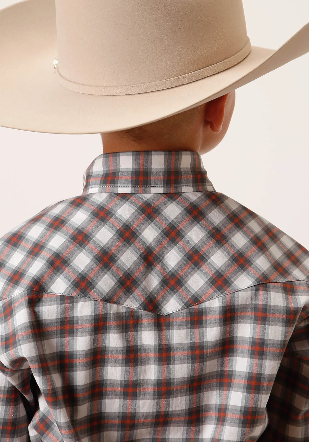 Boys Amarillo Collection Shirt - Plaid Grey