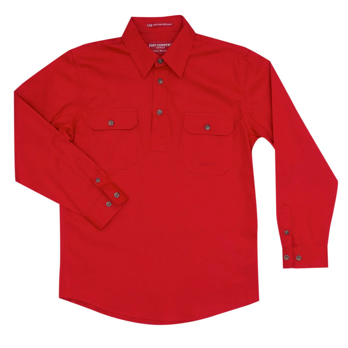 Just Country Boys Lachlan Shirt - Chilli