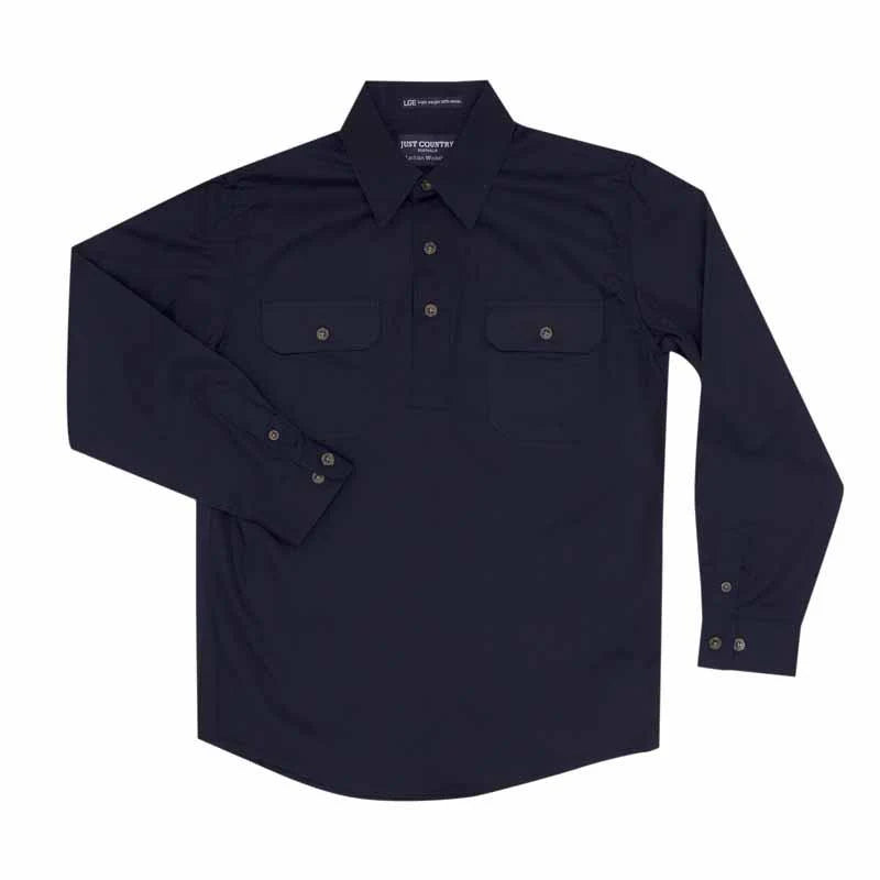 Just Country Boys Lachlan Work Shirt - Navy