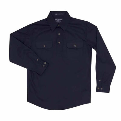 Just Country Boys Lachlan Work Shirt - Navy