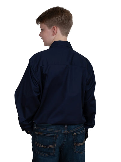 Just Country Boys Lachlan Work Shirt - Navy