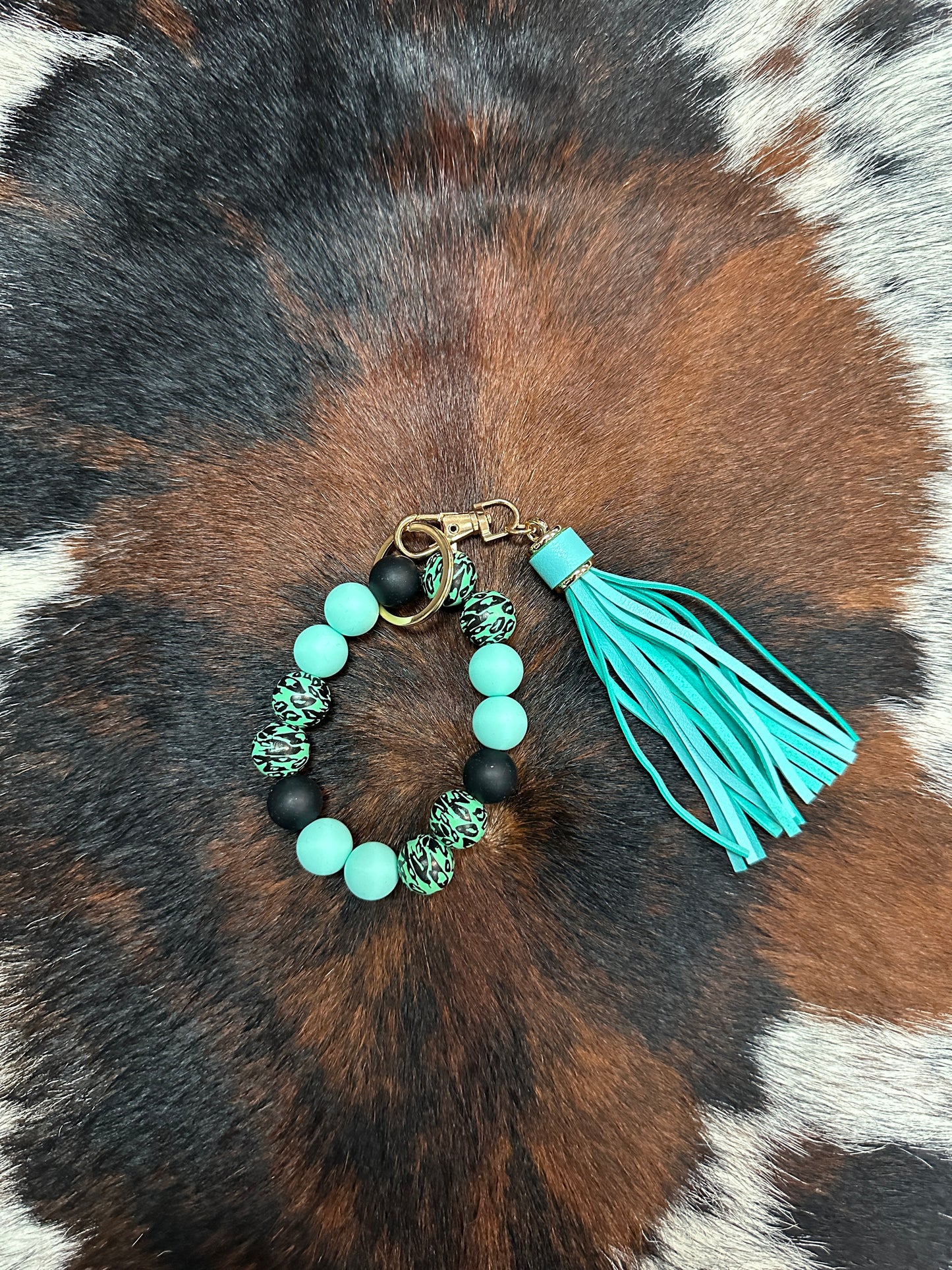 Tassel & Beaded Bracelet Keychain