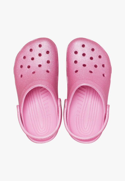 Crocs - Kids Classic Glitter Clog - Pink Tweed