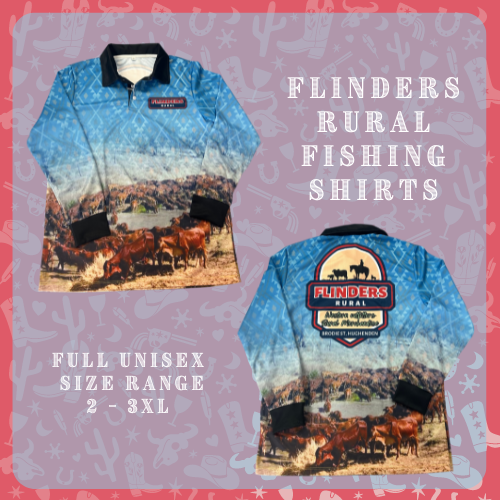 Flinders Rural Fishing Shirt - Blue