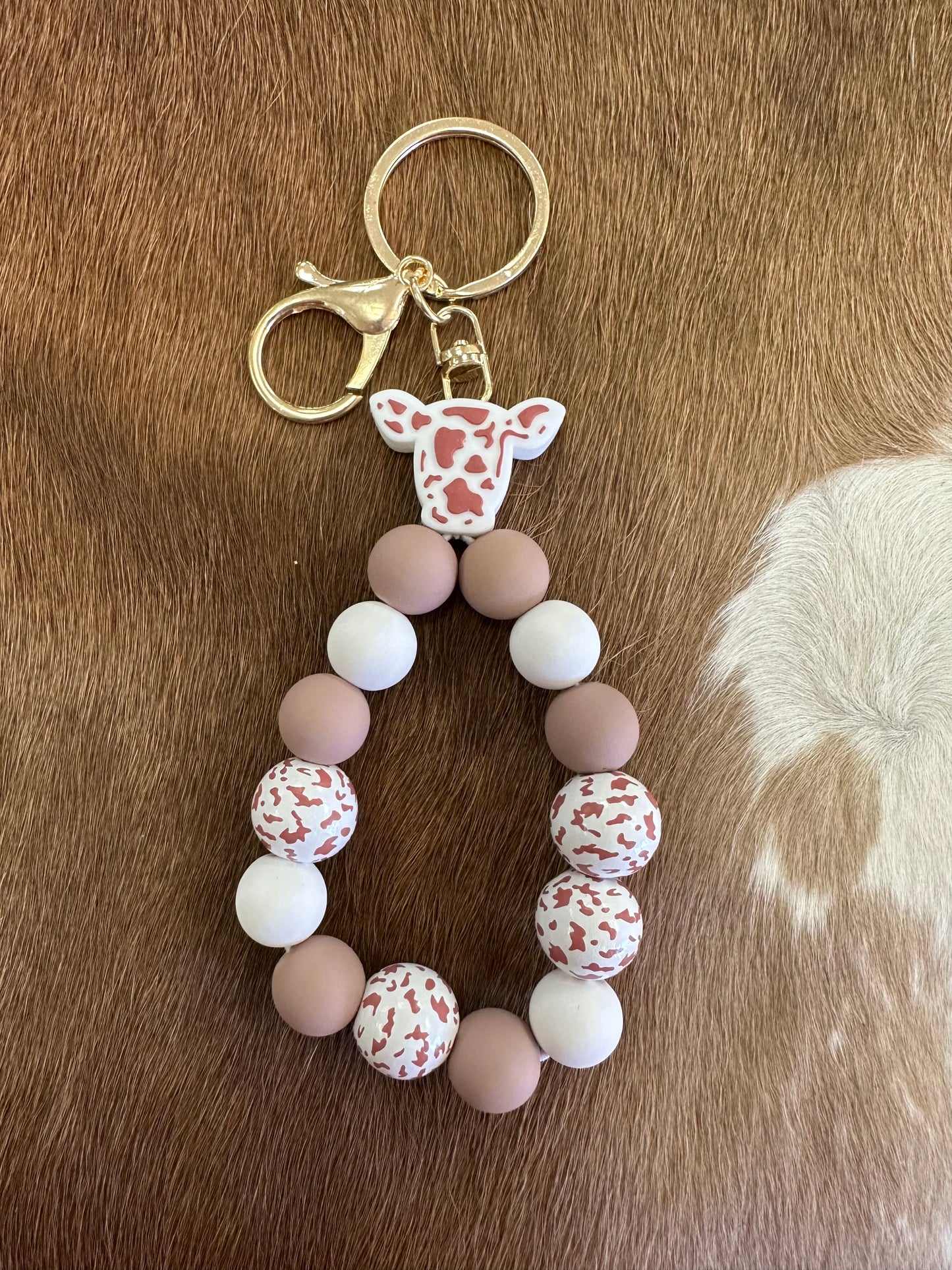 Beaded Bracelet Keychain