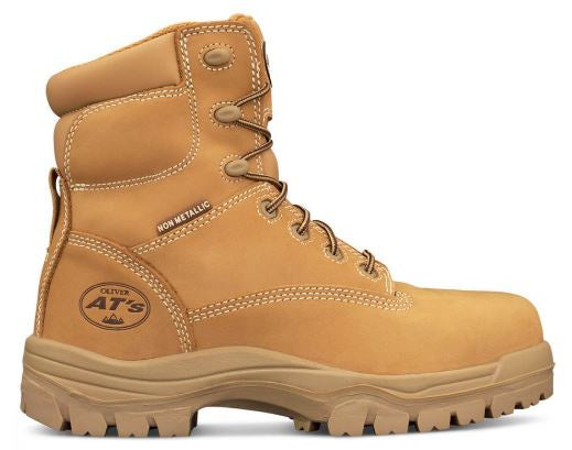 Oliver AT45 Series Composite Capped Mid Cut Work Boot Wheat