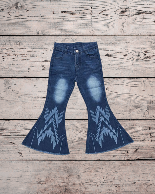 Aztec Denim Flares