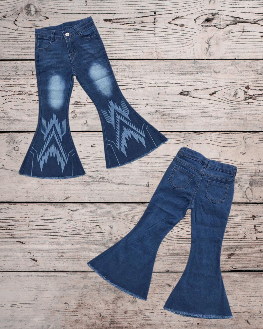 Aztec Denim Flares