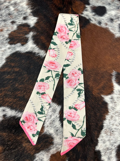 Floral Hat Band/Hair Scarf