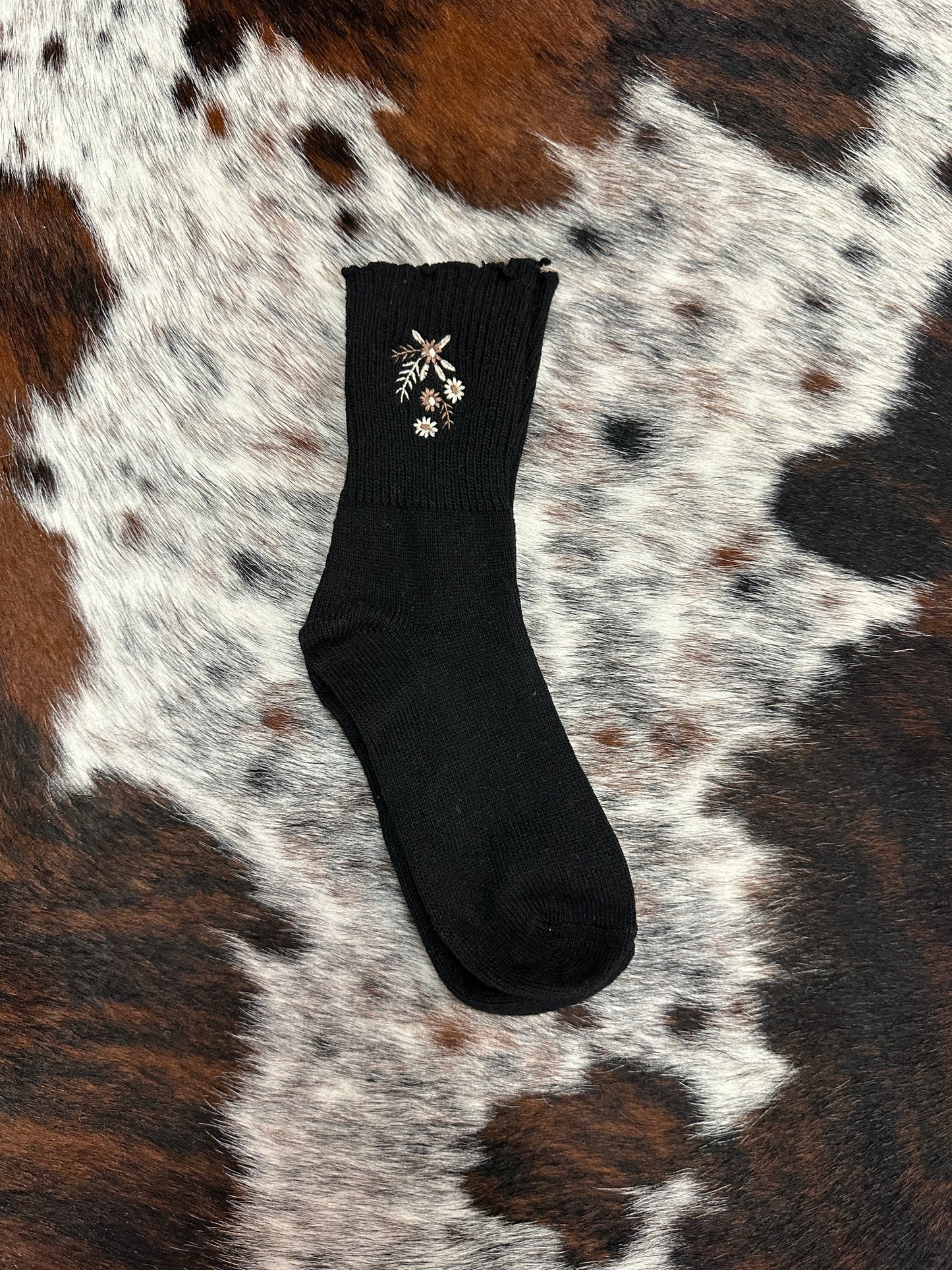 Floral Crew Socks