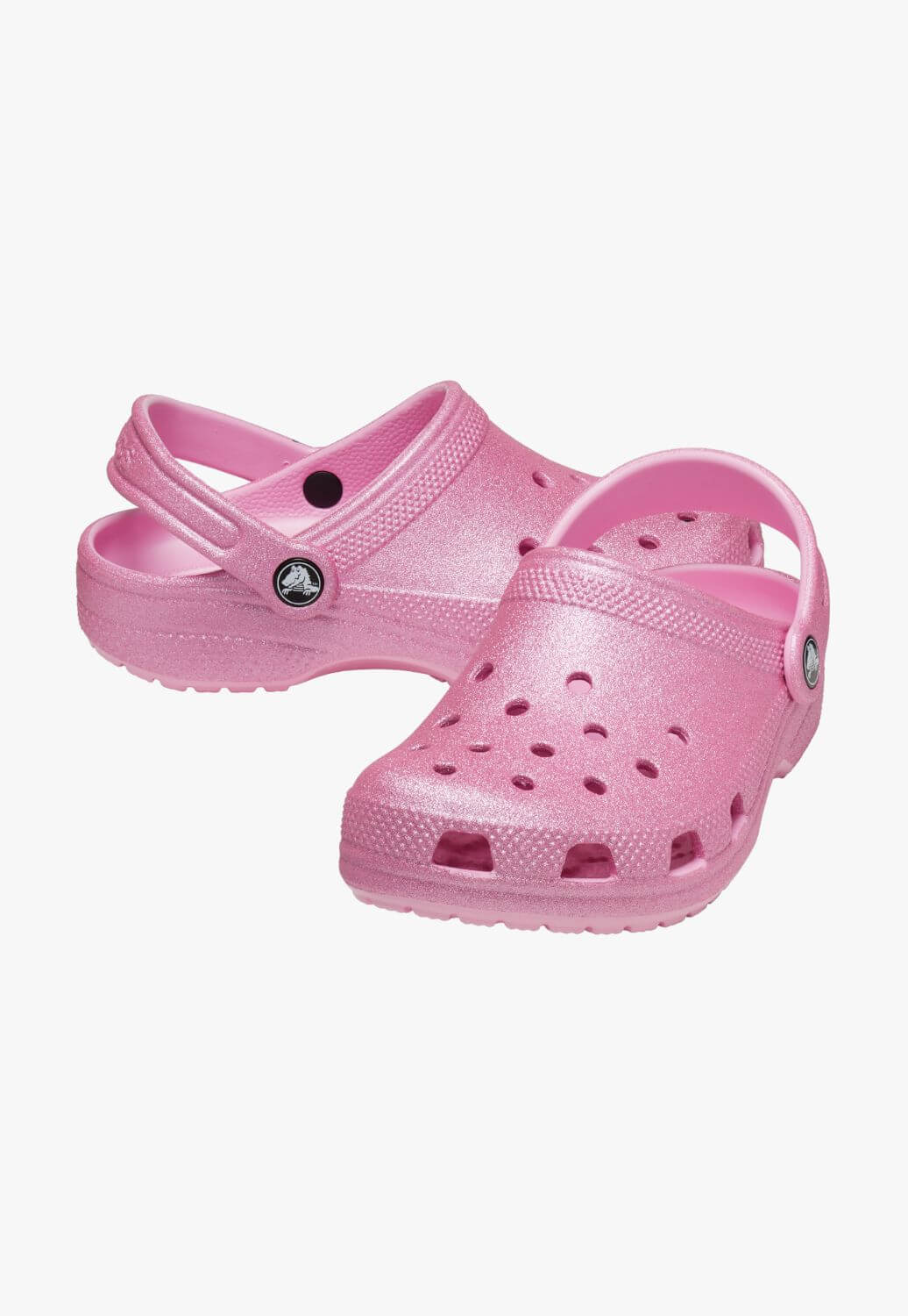 Crocs - Kids Classic Glitter Clog - Pink Tweed