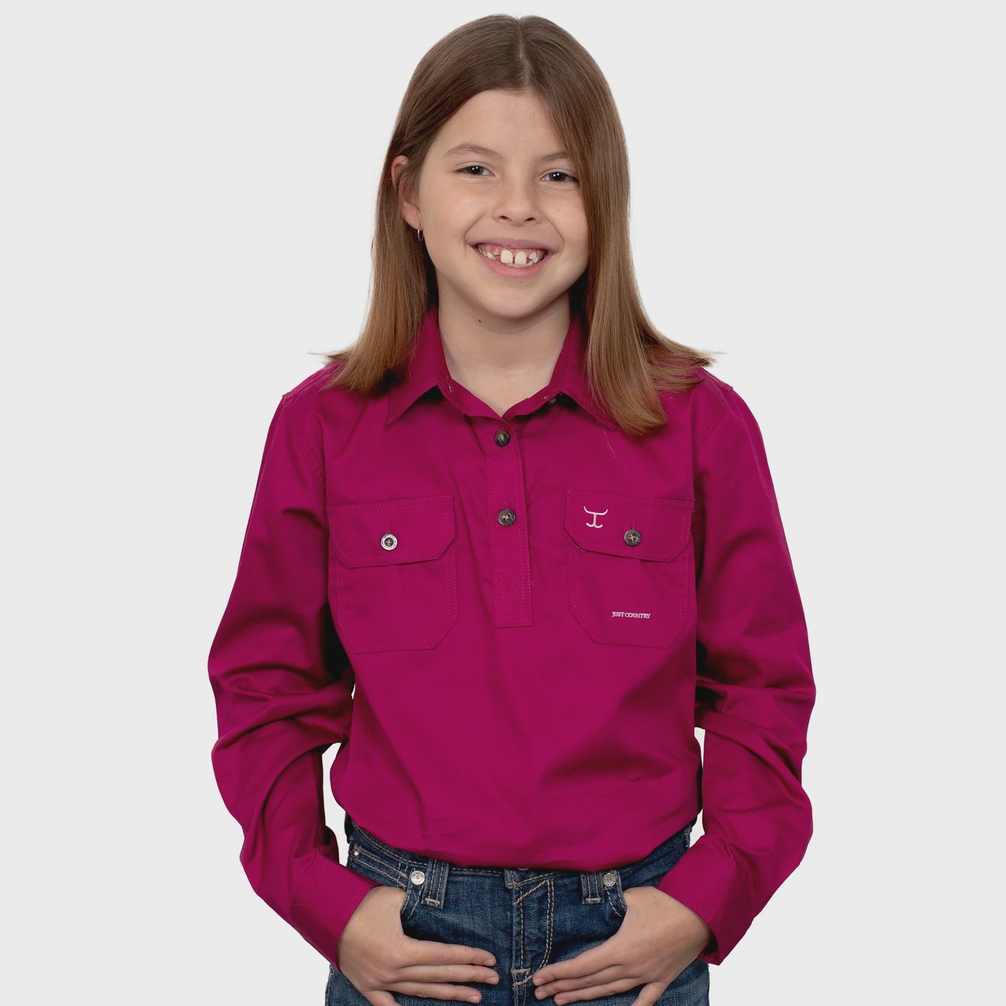 Just Country Girls Kenzie Shirt - Magenta