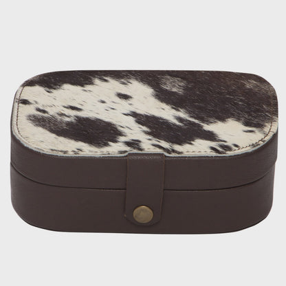 Cowhide Travel Jewellery Box