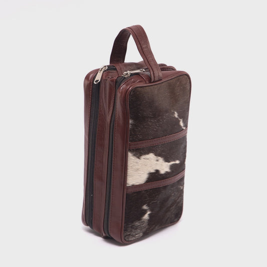 The 'Canada' Cowhide Toiletries Bag