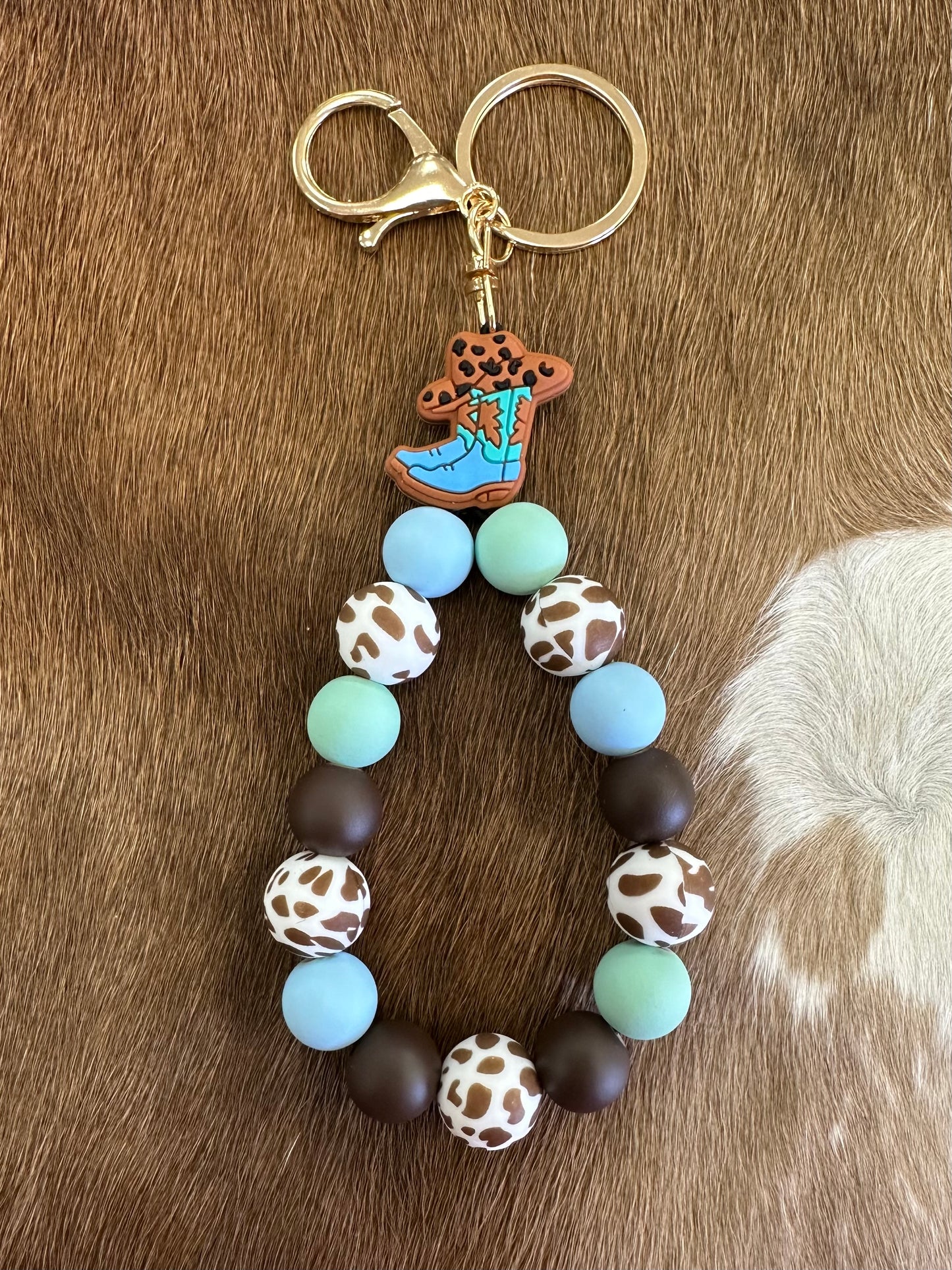 Beaded Bracelet Keychain