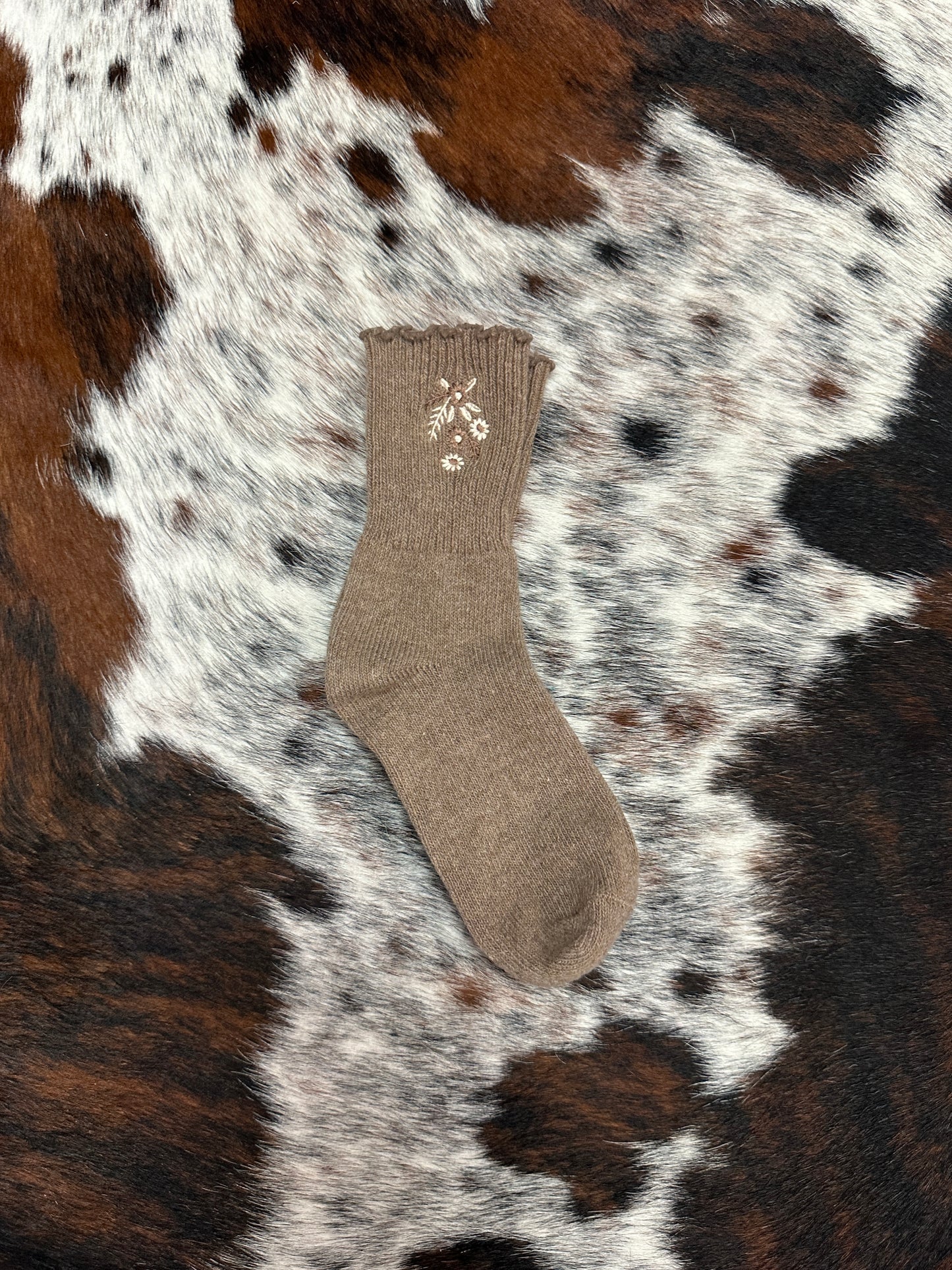 Floral Crew Socks