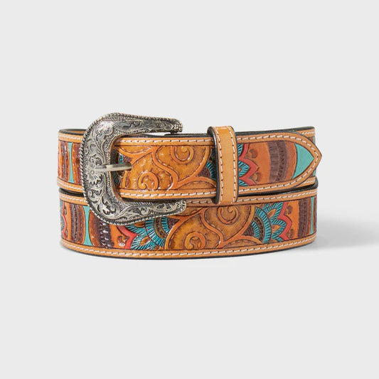 Ariat Women's Paisley Hand Tooled Belt