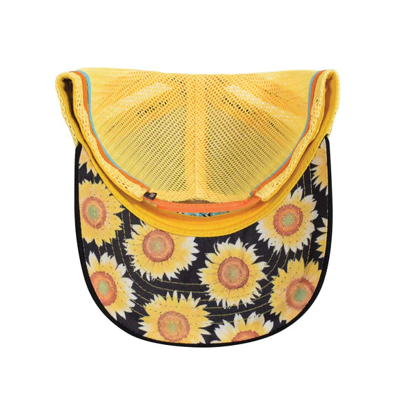 Ariat Sunflower Script Trucker Cap - Blue Burst